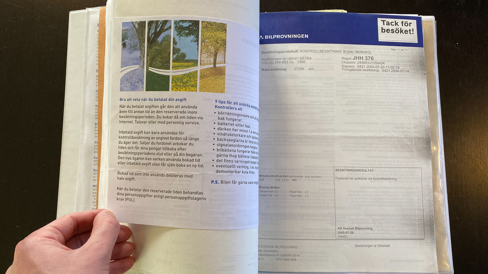 Documentation for 1988 Volvo 240 GL