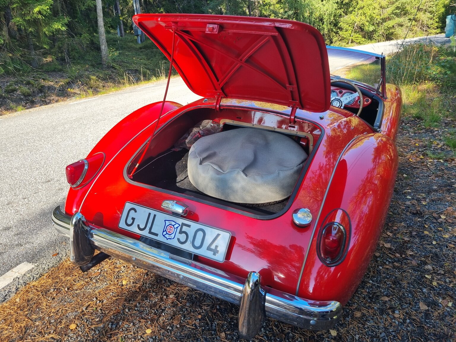 Interiörbild 1956 MG MGA 1500