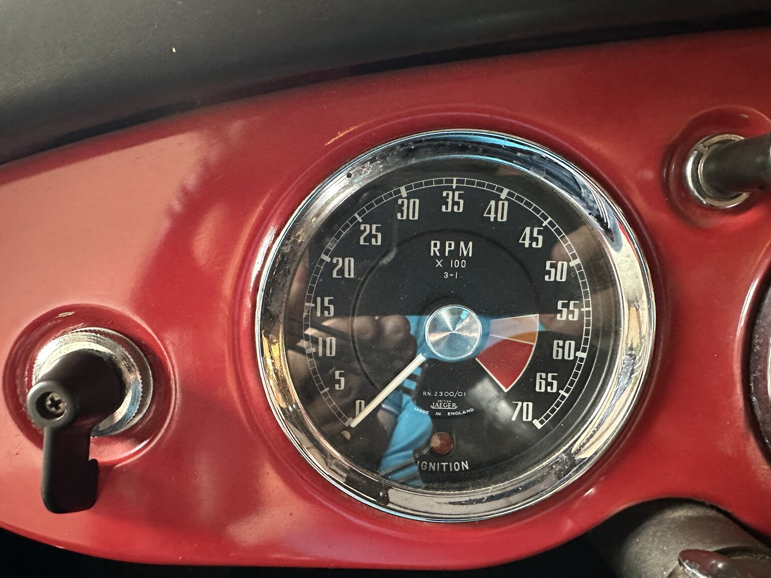 Interiörbild 1959 MG MGA Roadster