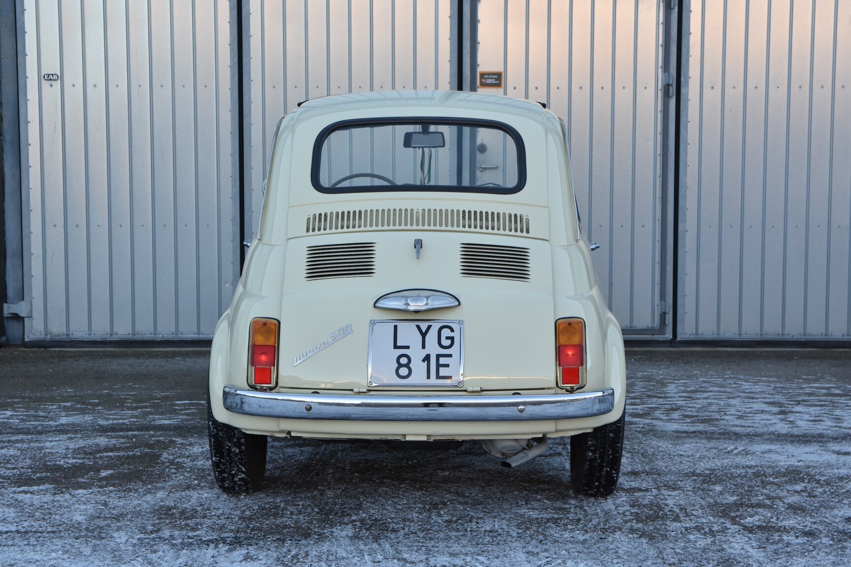 Exteriörbild på 1968 Fiat 500
