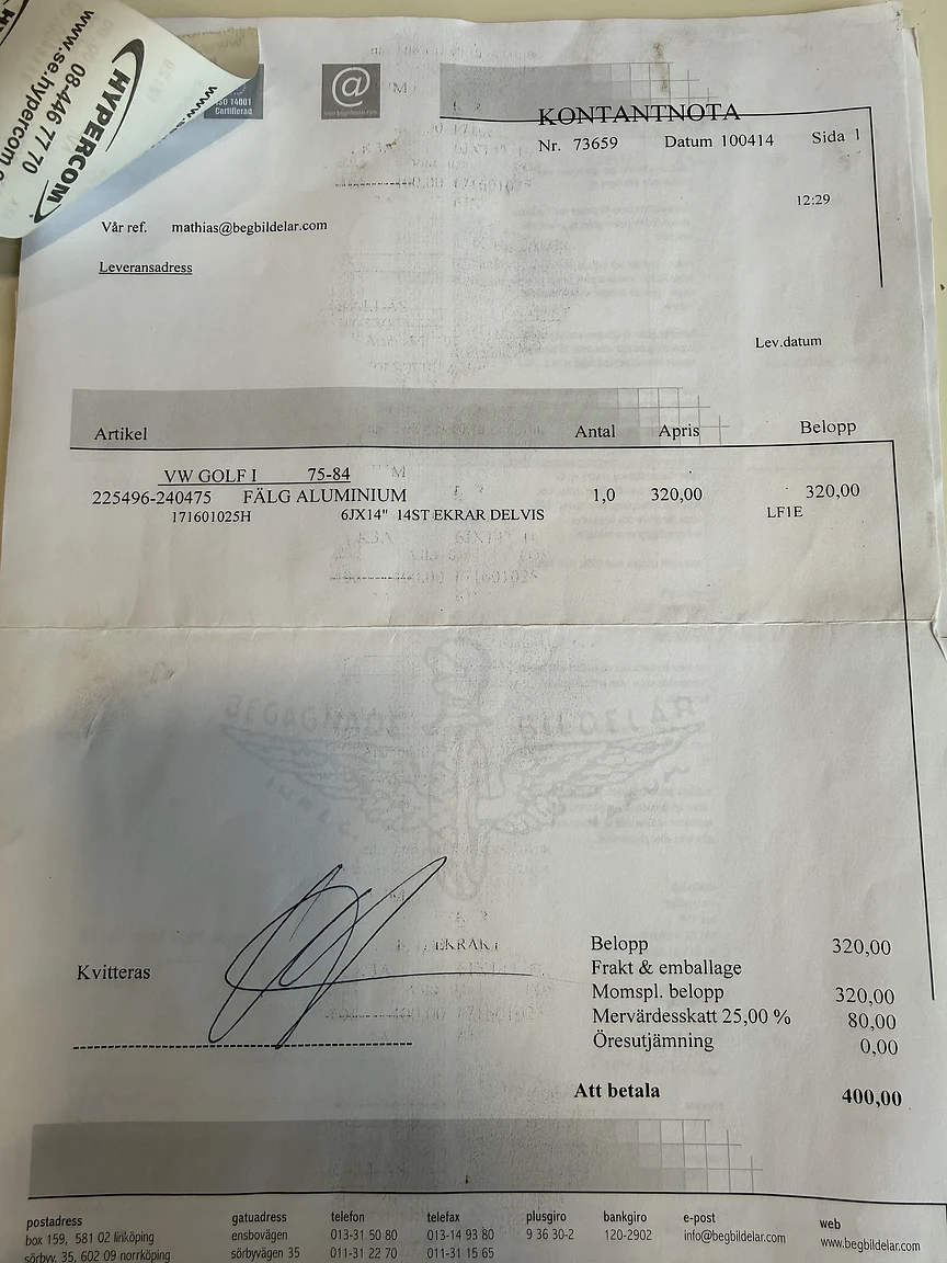 Dokumentation, 1987 VW Golf Cabriolet (10)