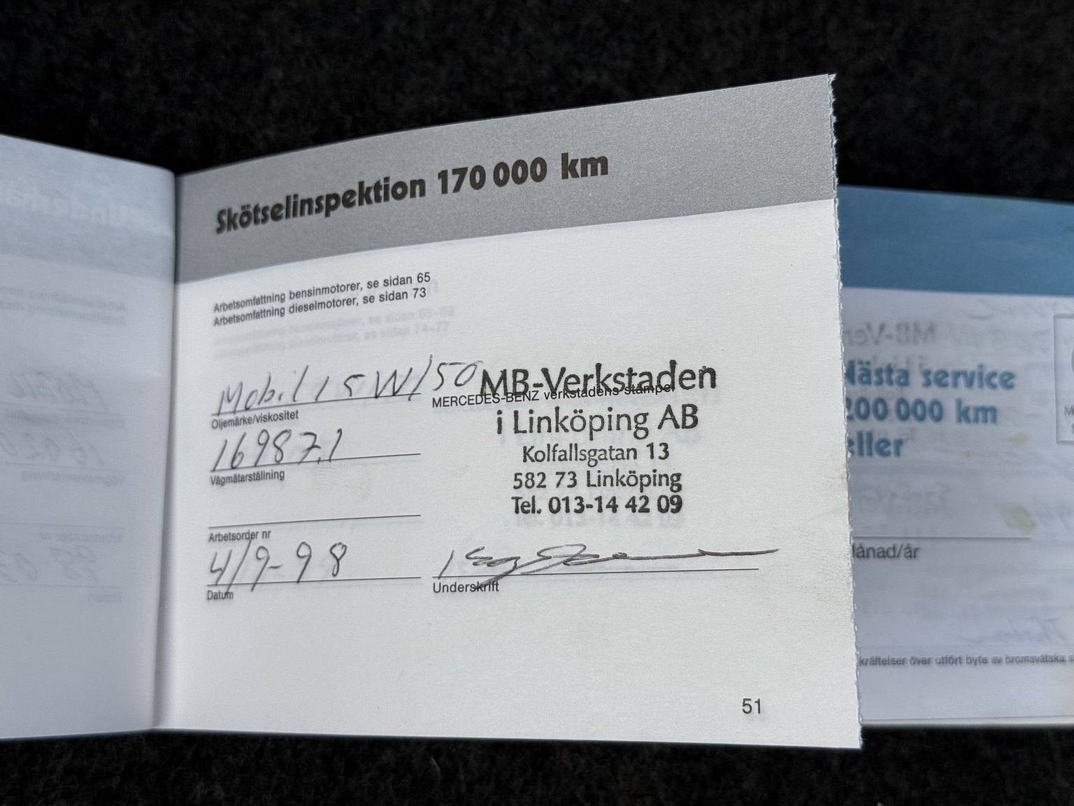Documentation for 1989 Mercedes-Benz 190 E