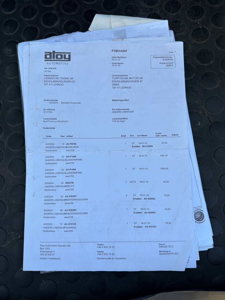 Dokumentation för 1994 BMW 520i E34