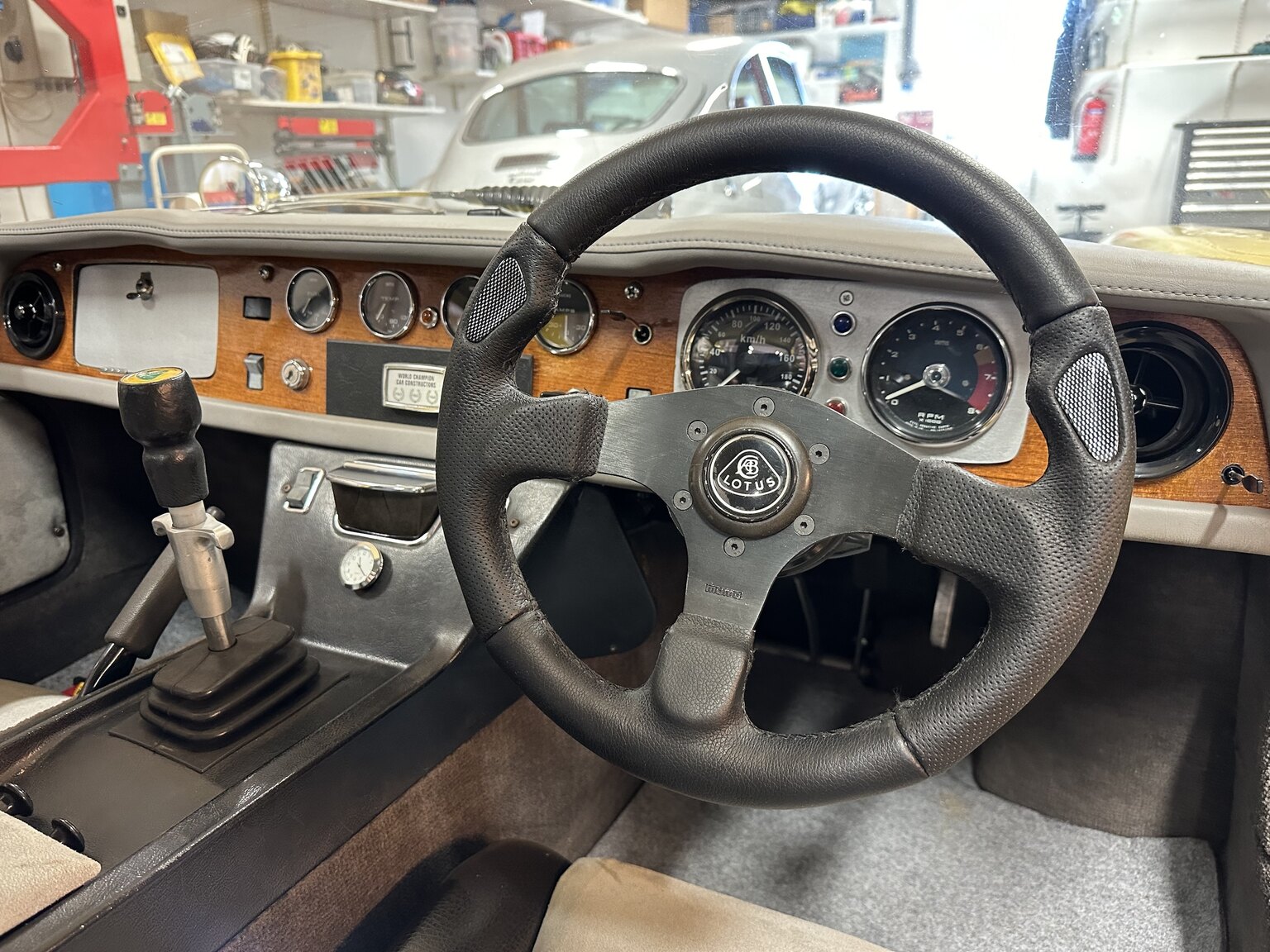 Innenraumfoto von 1970 Lotus Europa S2