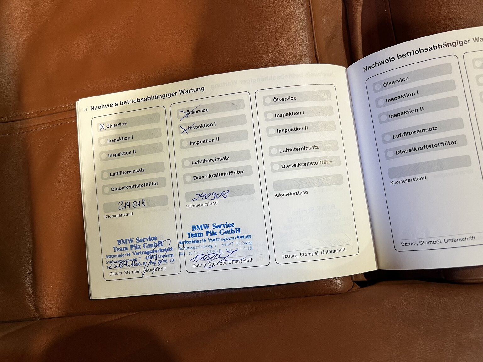 Documentation for 2003 BMW 540i Touring