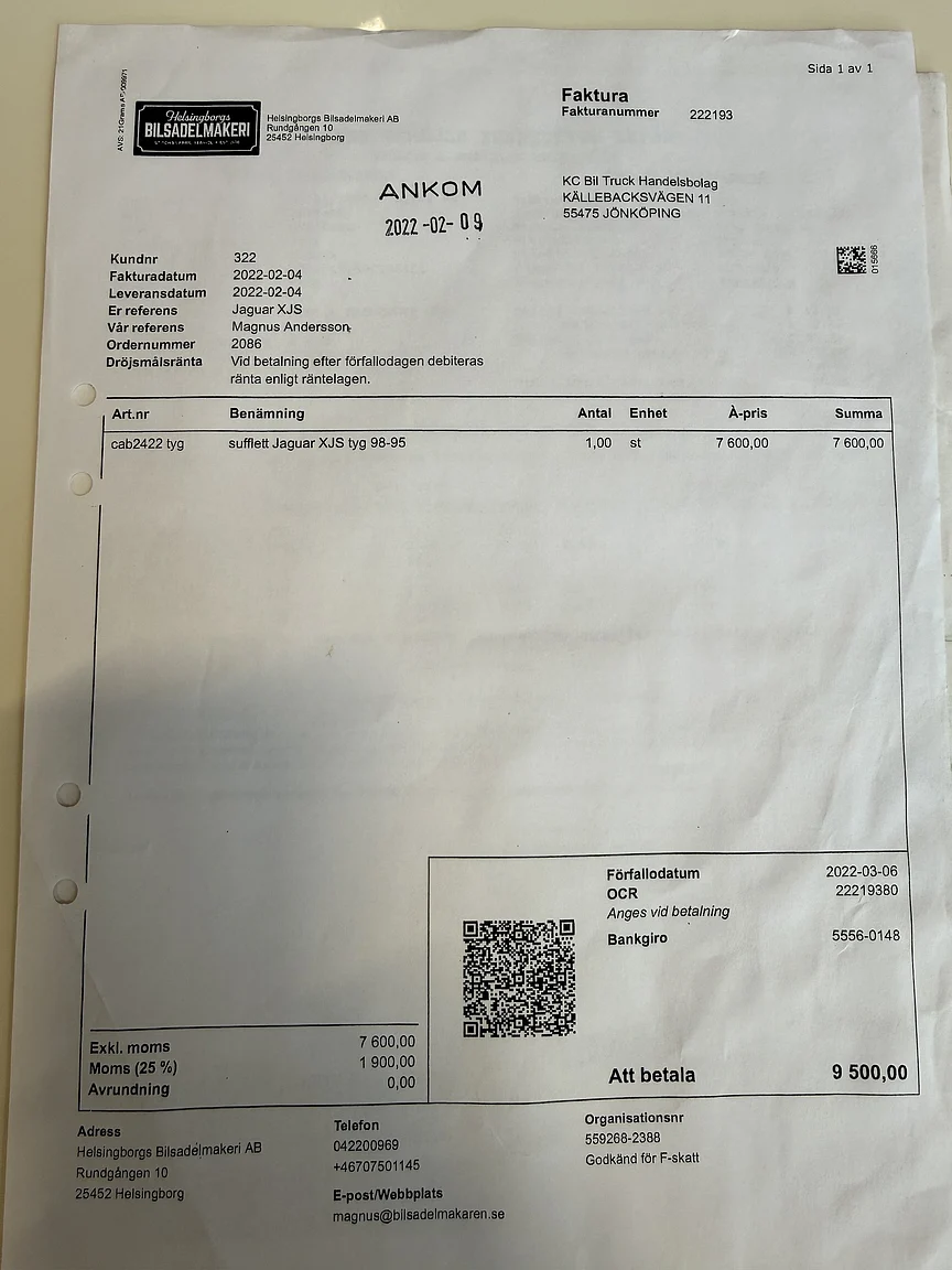 Dokumentation, 1993 Jaguar XjS Cabriolet (9)