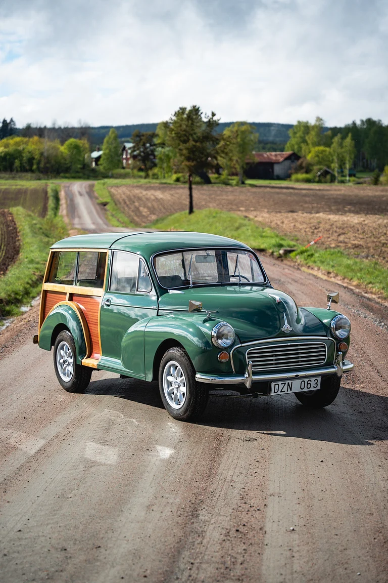Exteriörbild på 1968 Morris Minor Traveller (1)