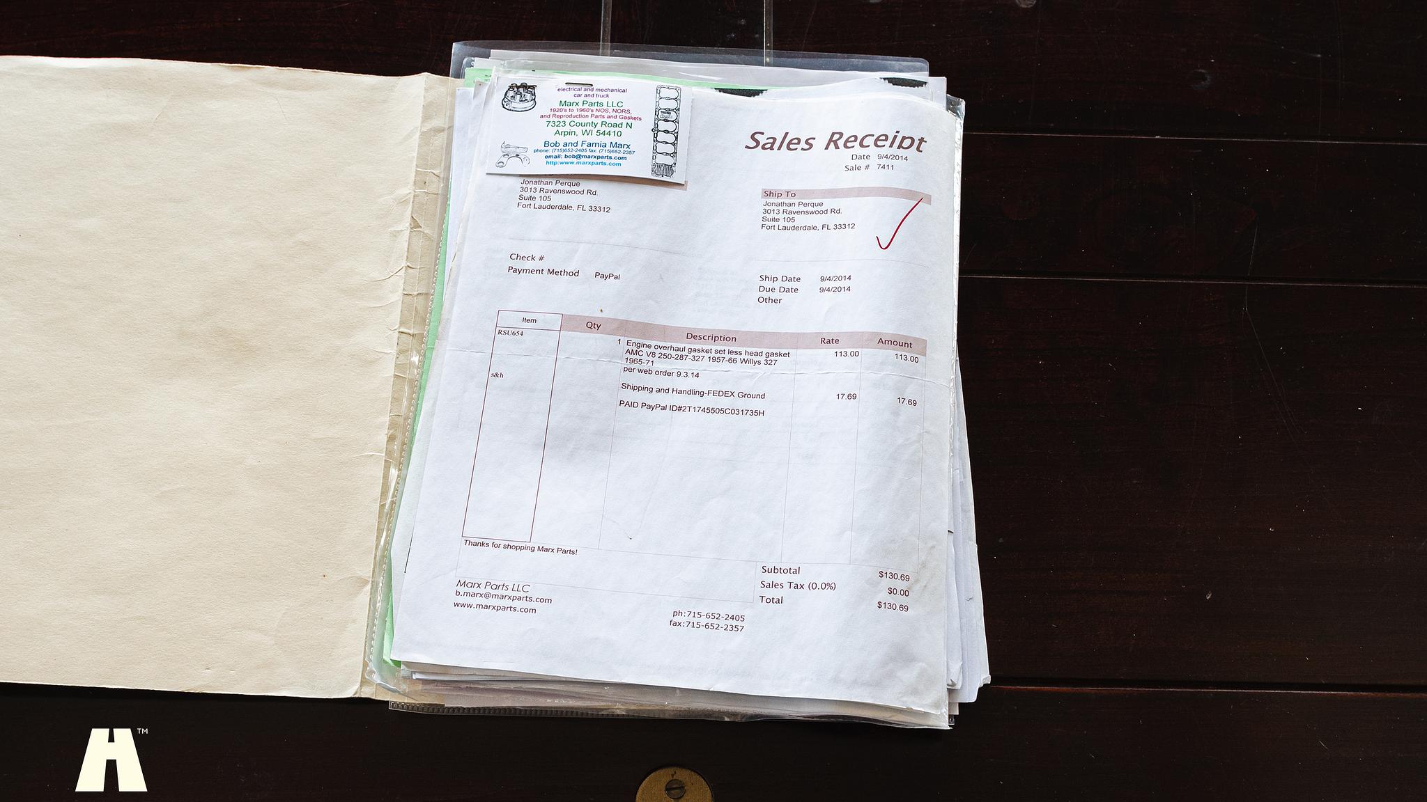 Dokumentation, 1965 AMC Rambler Marlin 327 CUI 5.4 V8