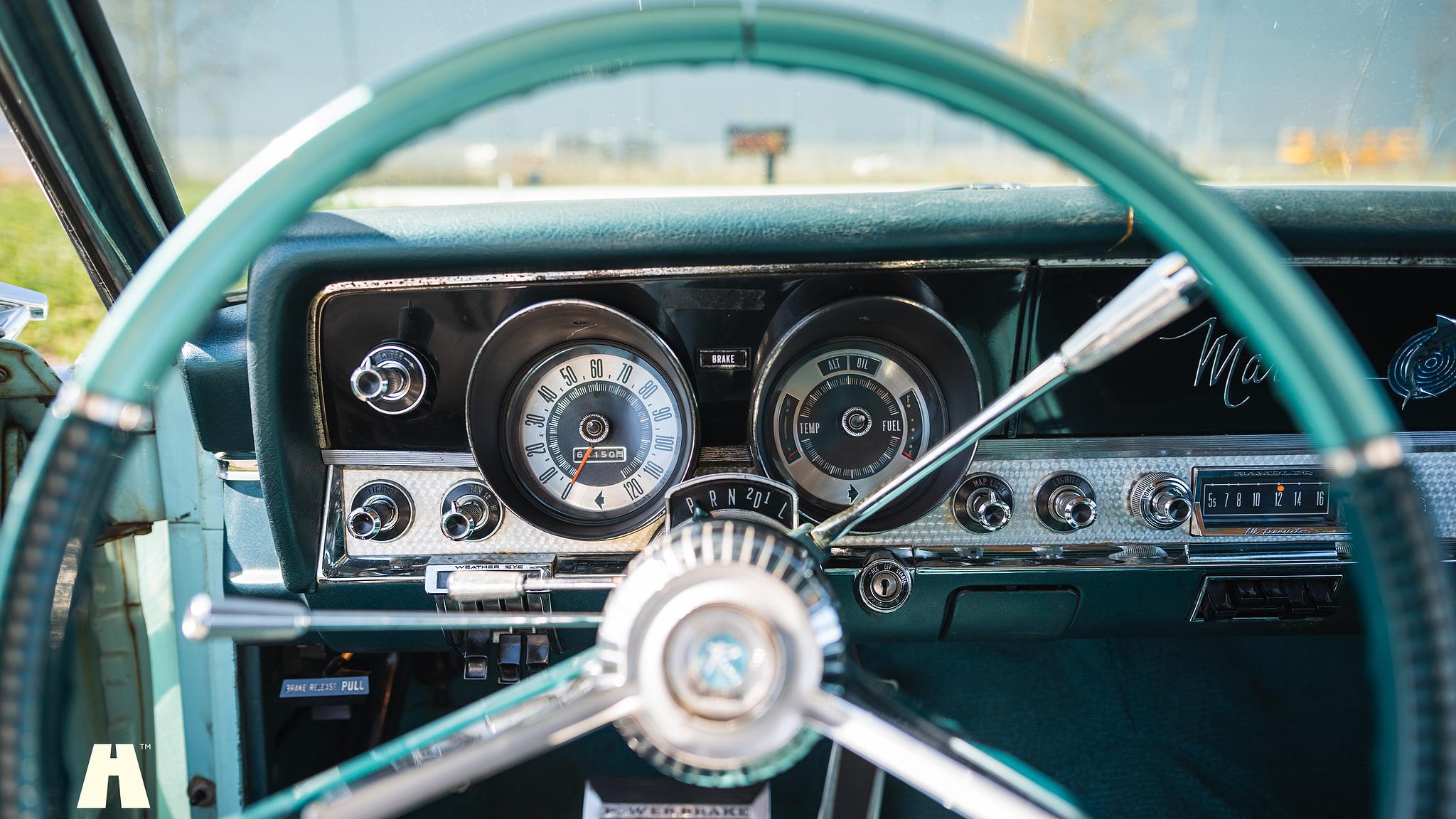 Interiörbild 1965 AMC Rambler Marlin 327 CUI 5.4 V8