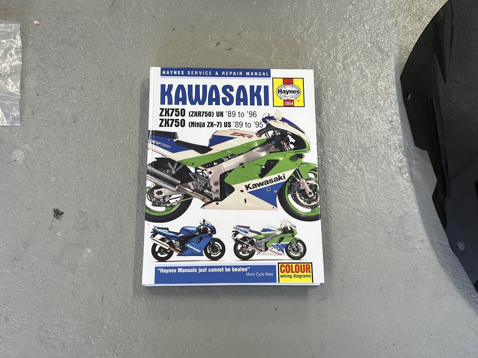 Dokumentation för 1989 Kawasaki ZXR 750 H1