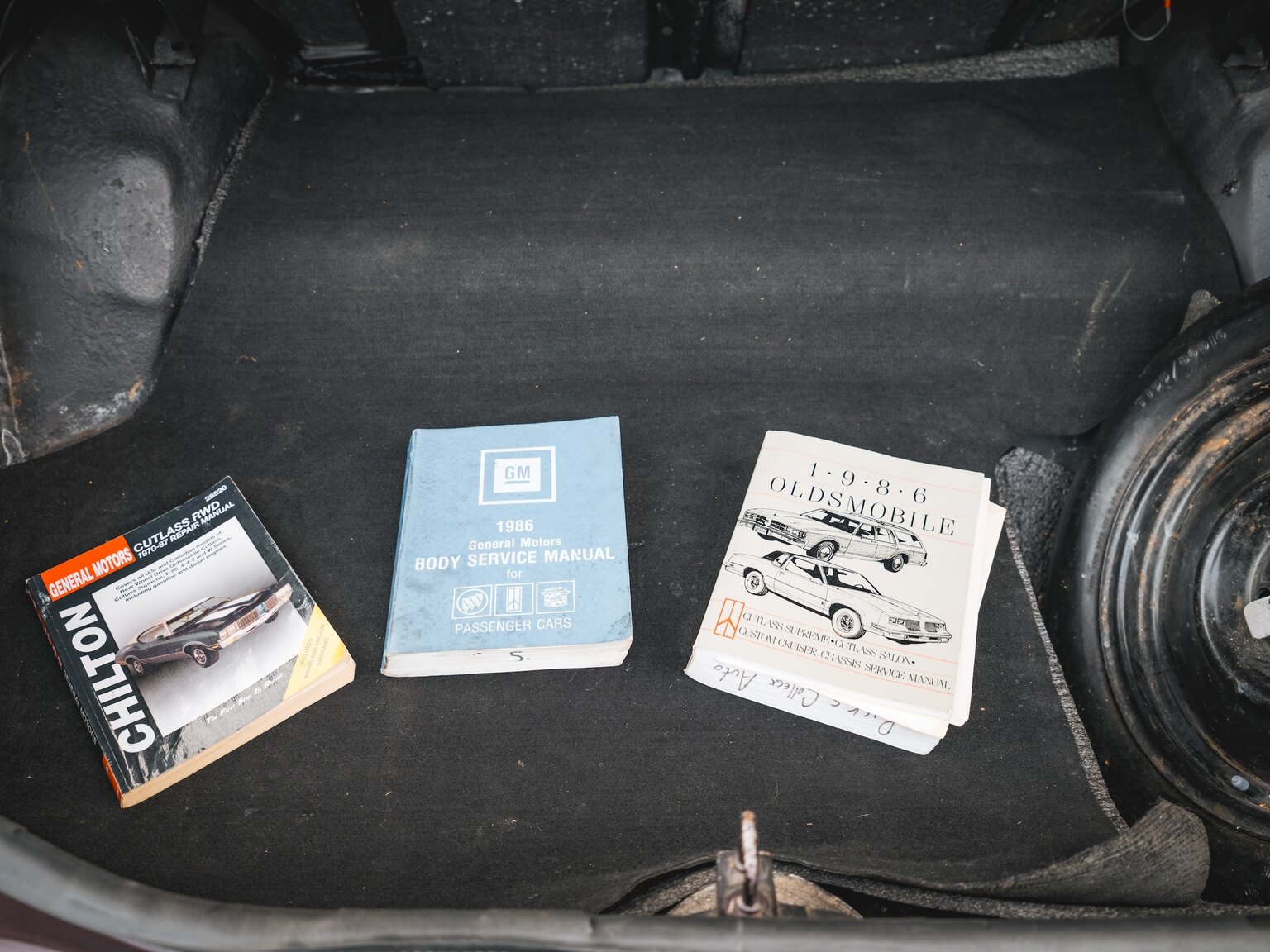 Documentation for 1986 Oldsmobile Cutlass 442