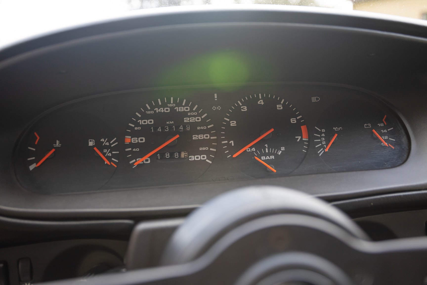 Interiörbild 1988 Porsche 944 Turbo