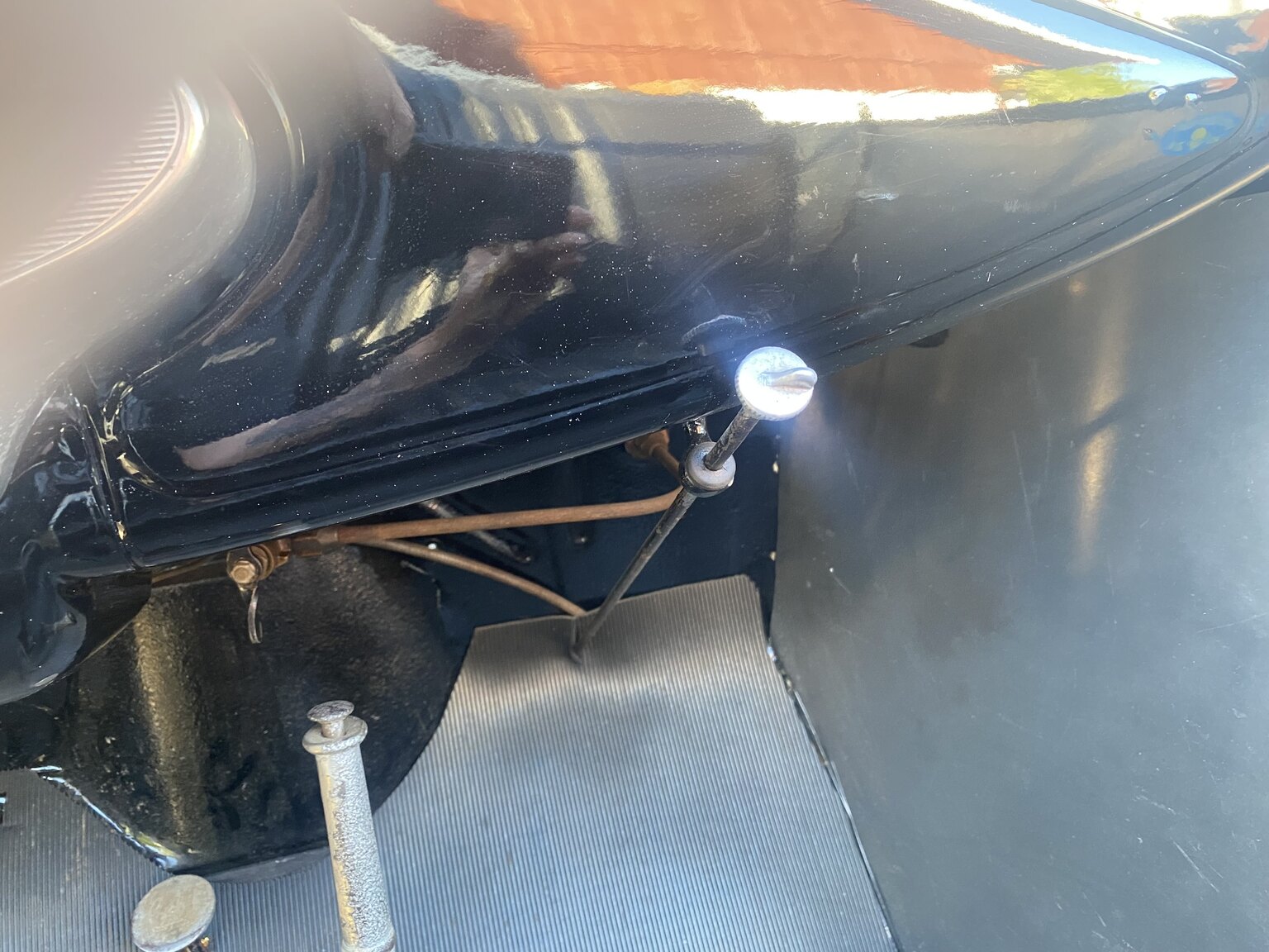 Interiörbild 1930 Ford Model A Brookville Roadster