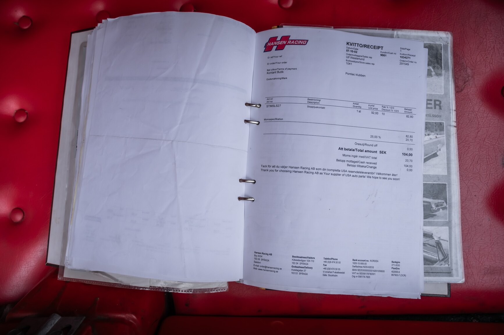 Documentation for 1962 Ford Galaxie 500 Sunliner