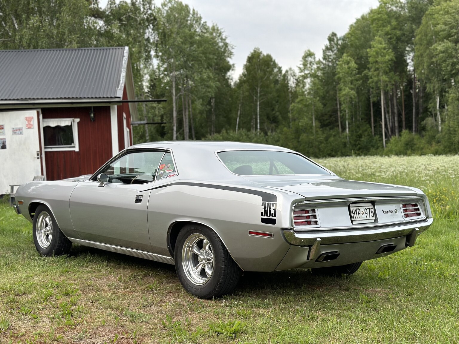Exteriörbild på 1970 Plymouth Cuda 383