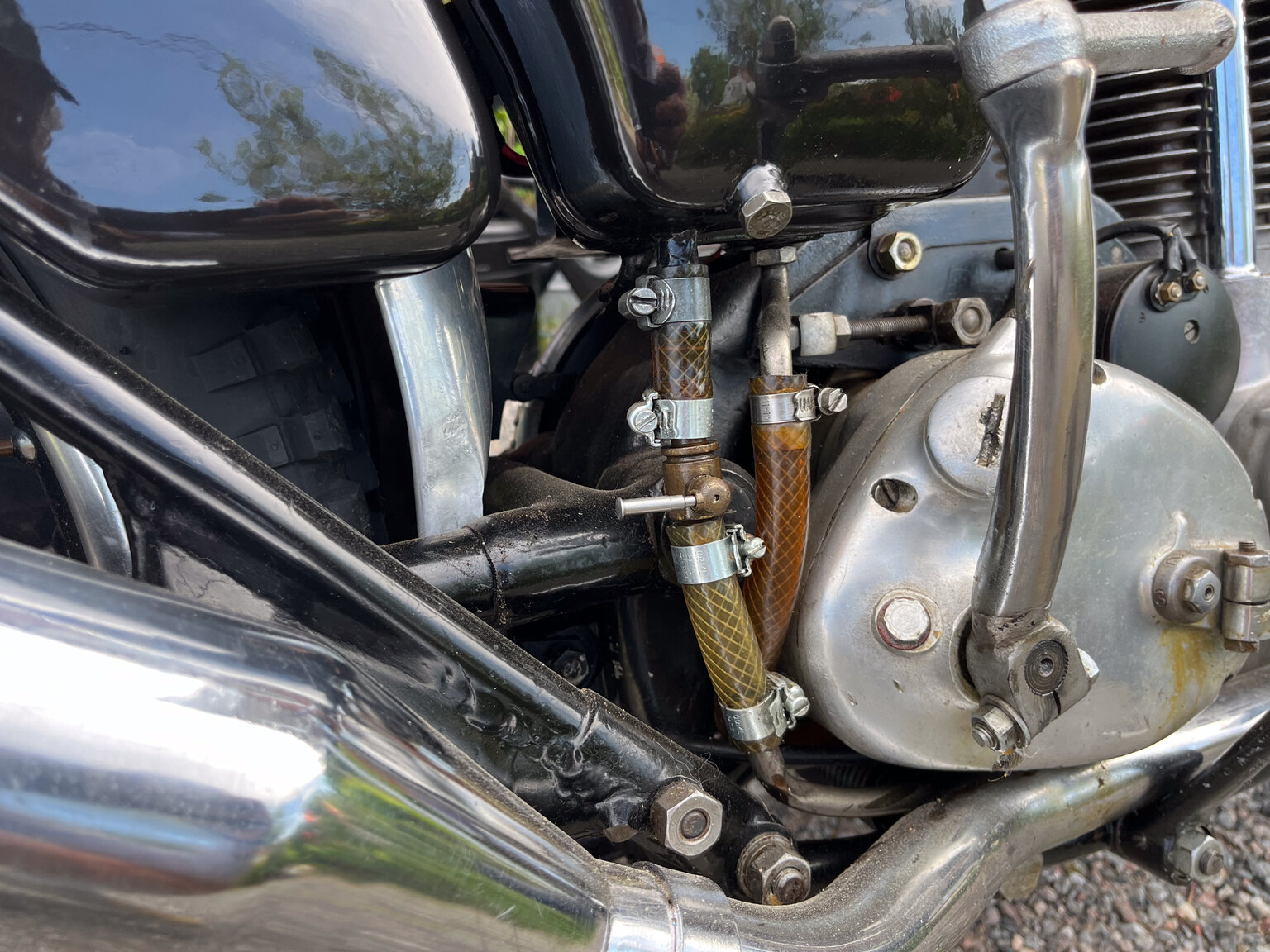 Image of 1952 AJS 16MS 350cc Matchless-replica mechanics
