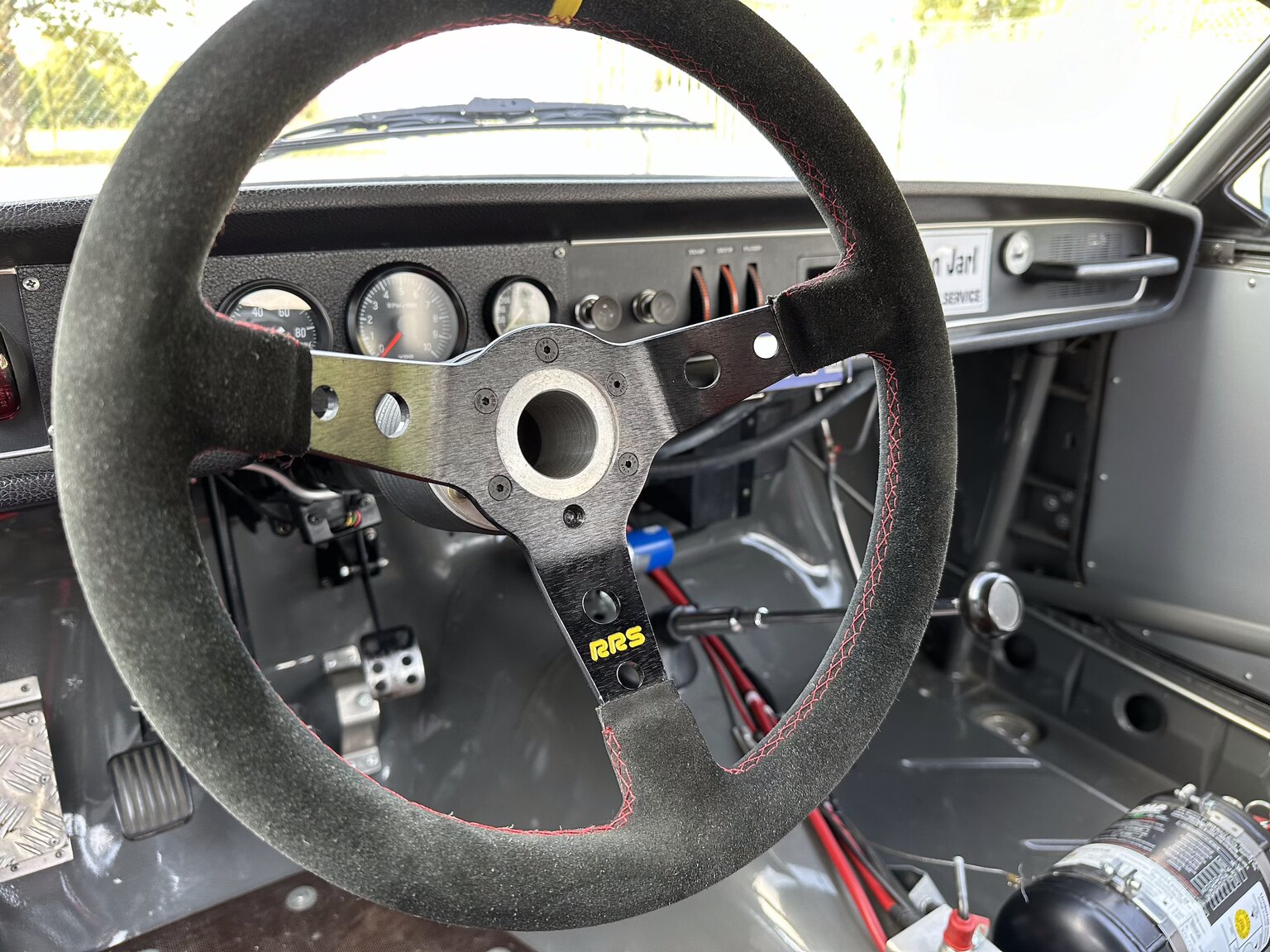 Interiörbild 1969 Volvo 142 race car