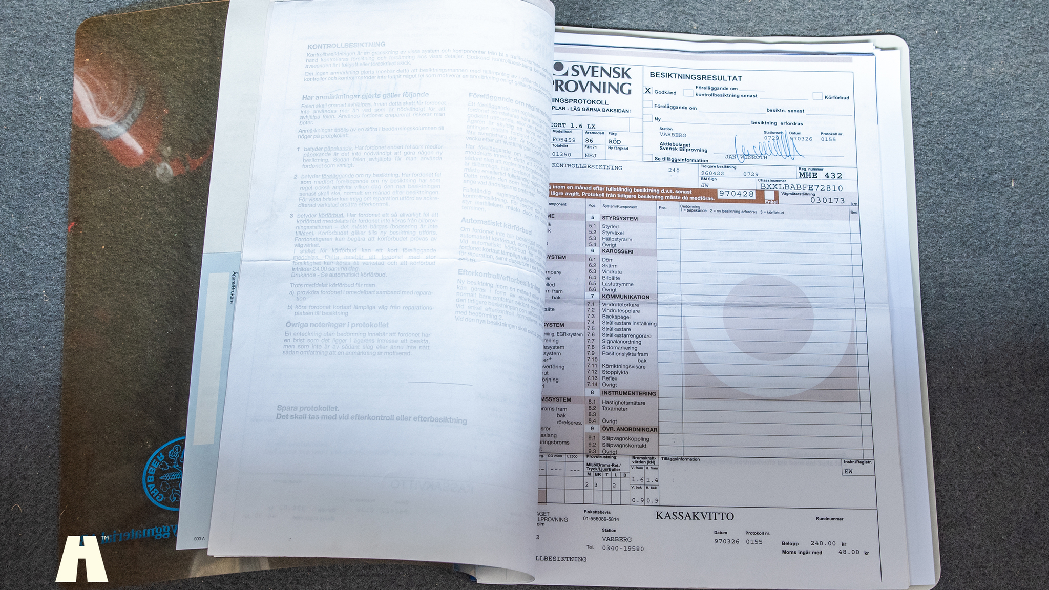 Dokumentation för 1986 Ford Escort 1.6 Hatchback 3-door  (6)