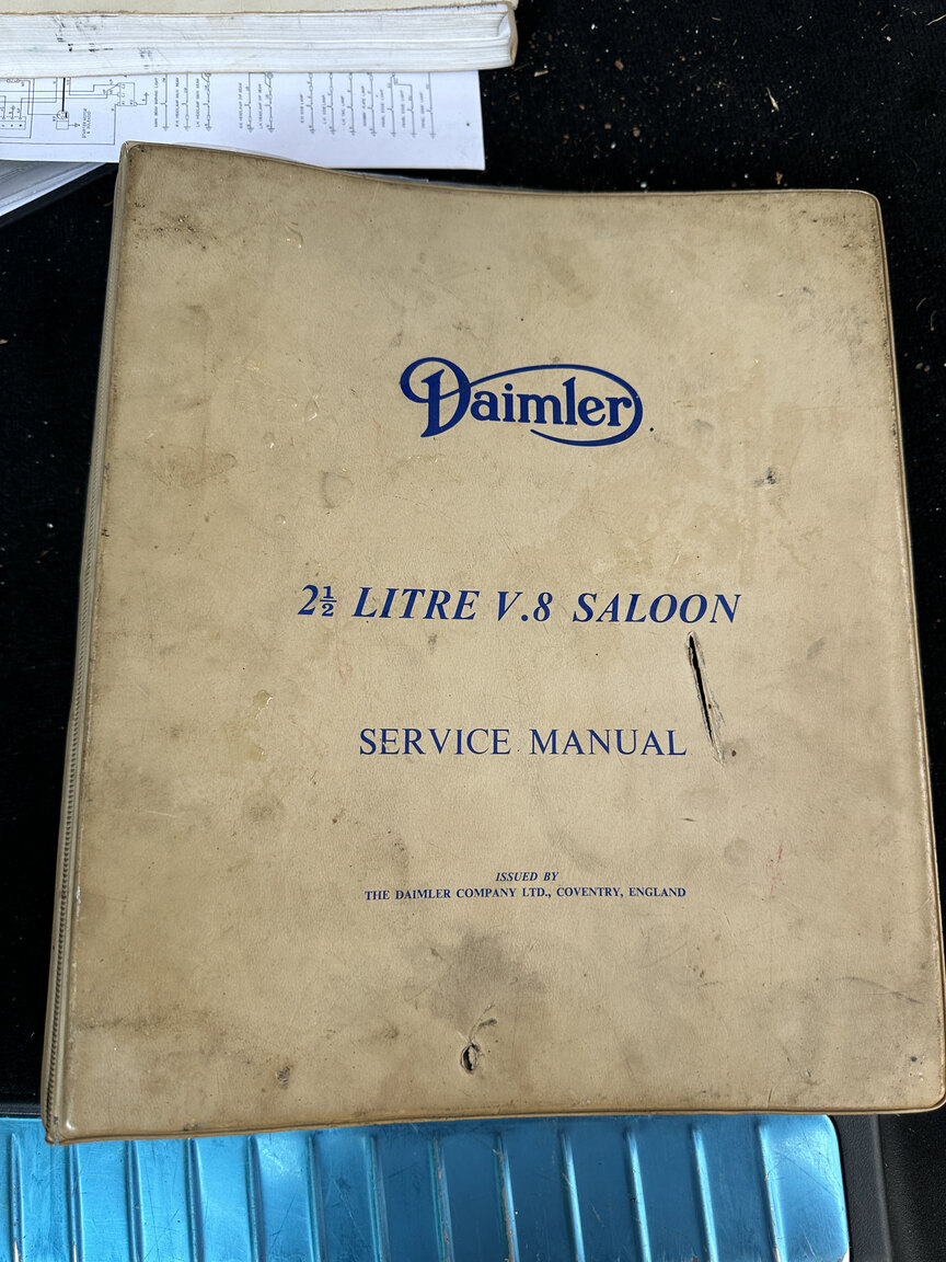 Documentation for 1965 Daimler 250 V8