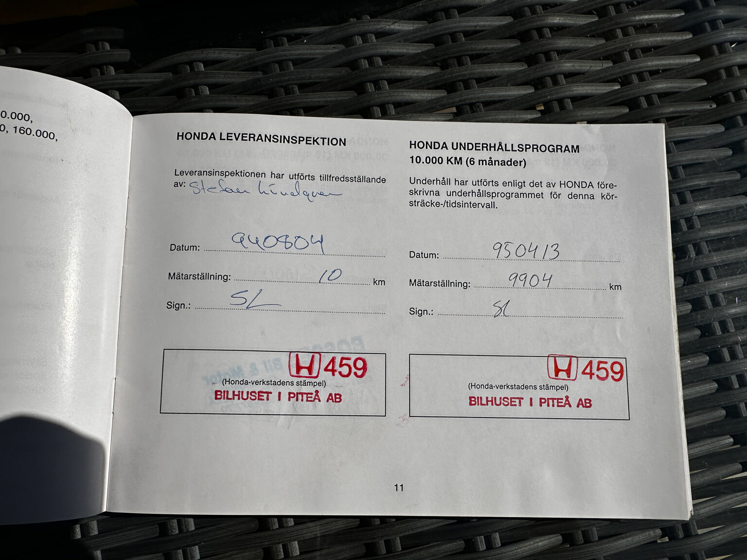 Documentation for 1992 Honda NSX 3.0
