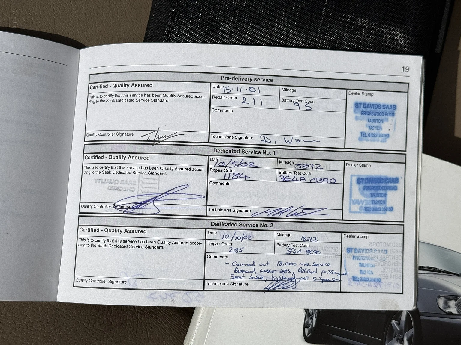 Documentation for 2002 Saab 9-3 2.0T SE Convertible – NO RESERVE (4)
