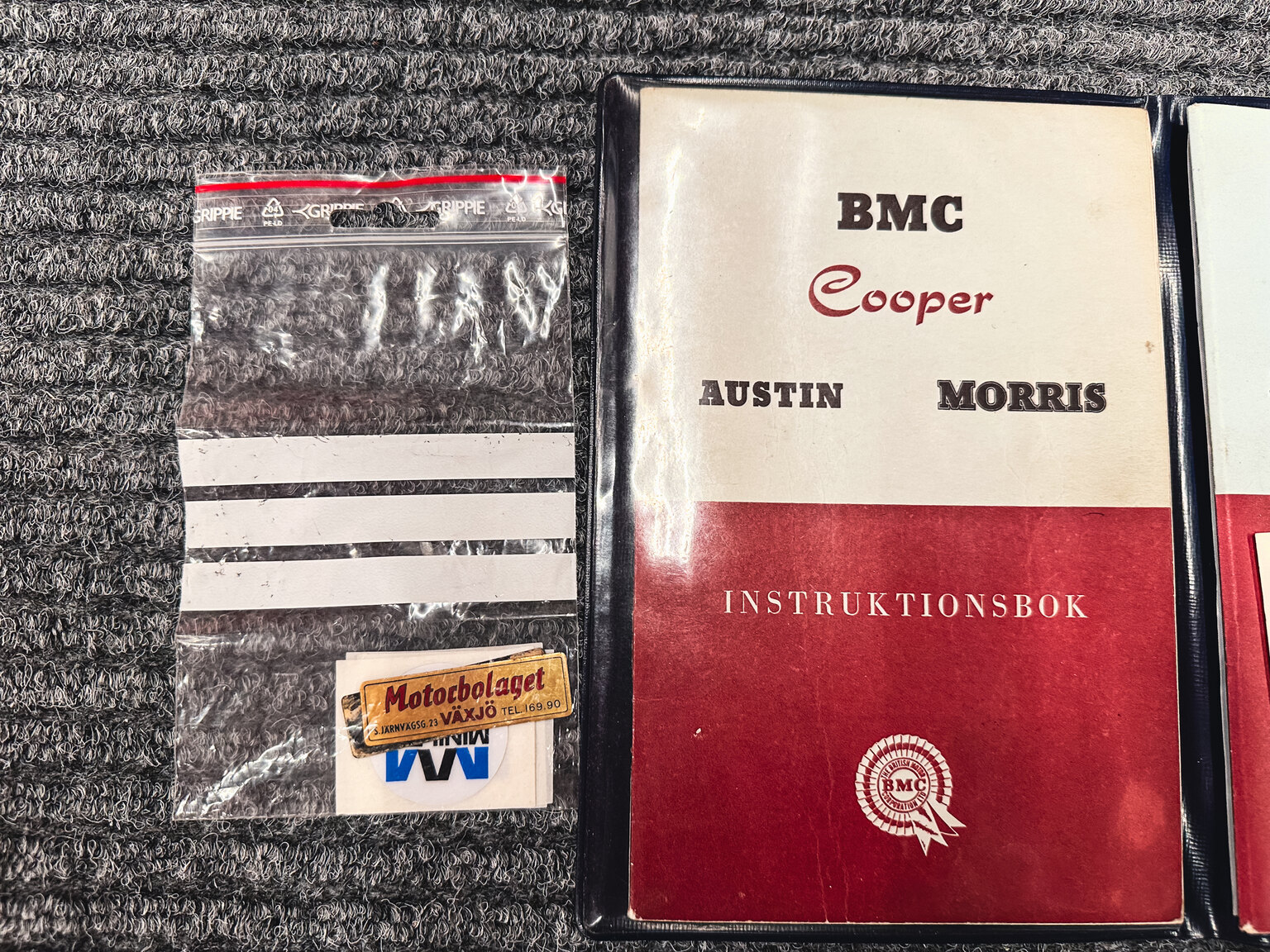 Documentation for 1965 Austin Cooper