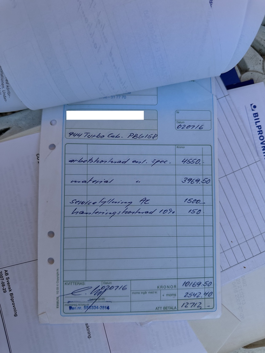 Documentation for 1991 Porsche 944 Turbo Cabriolet