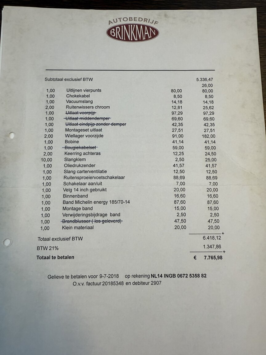 Dokumentation för 1974 Alfa Romeo GT 1600 Junior
