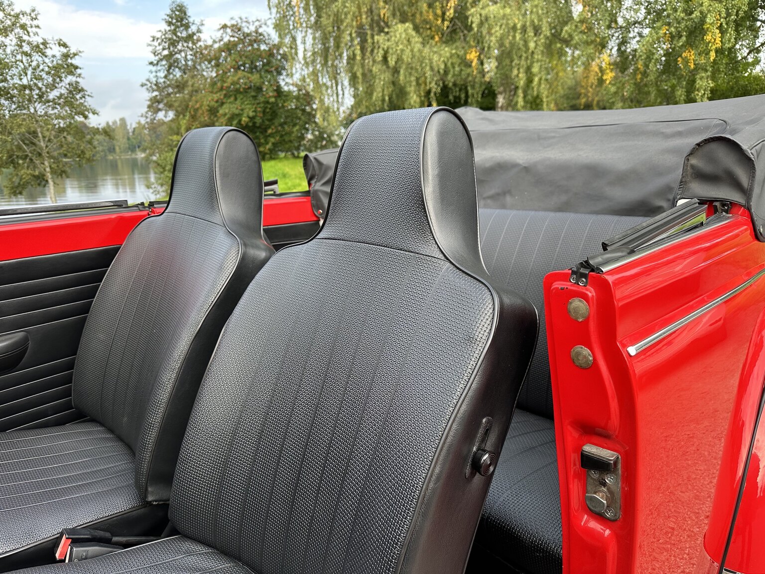 Interiörbild 1971 Volkswagen beetle 1302 cabriolet