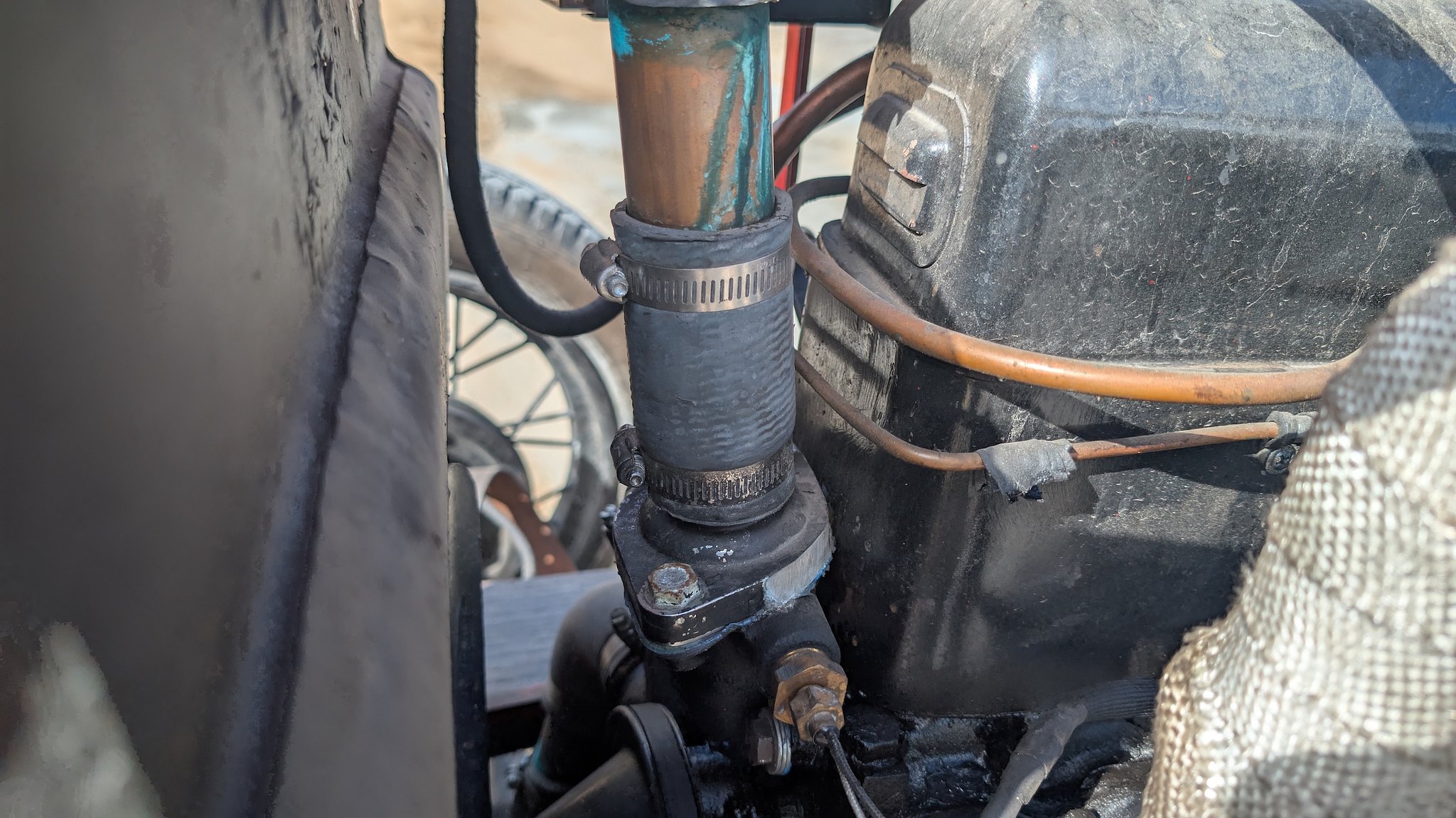 Image of 1929 FIAT 321C (521c) "Flying Fiona" mechanics