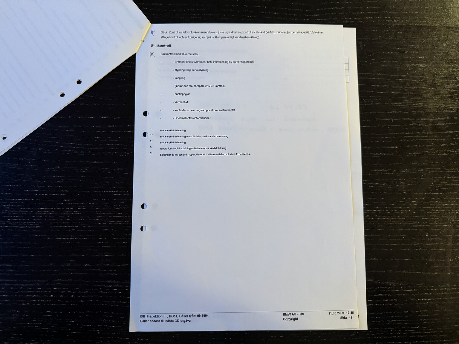 Documentation for 1996 BMW 520i Touring