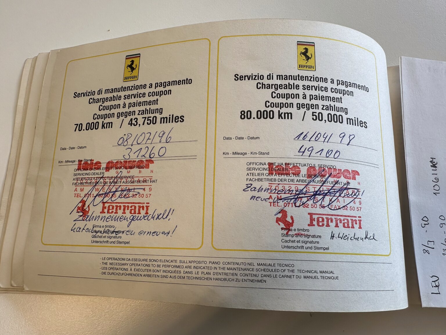 Dokumentation för 1990 Ferrari 348 (11)