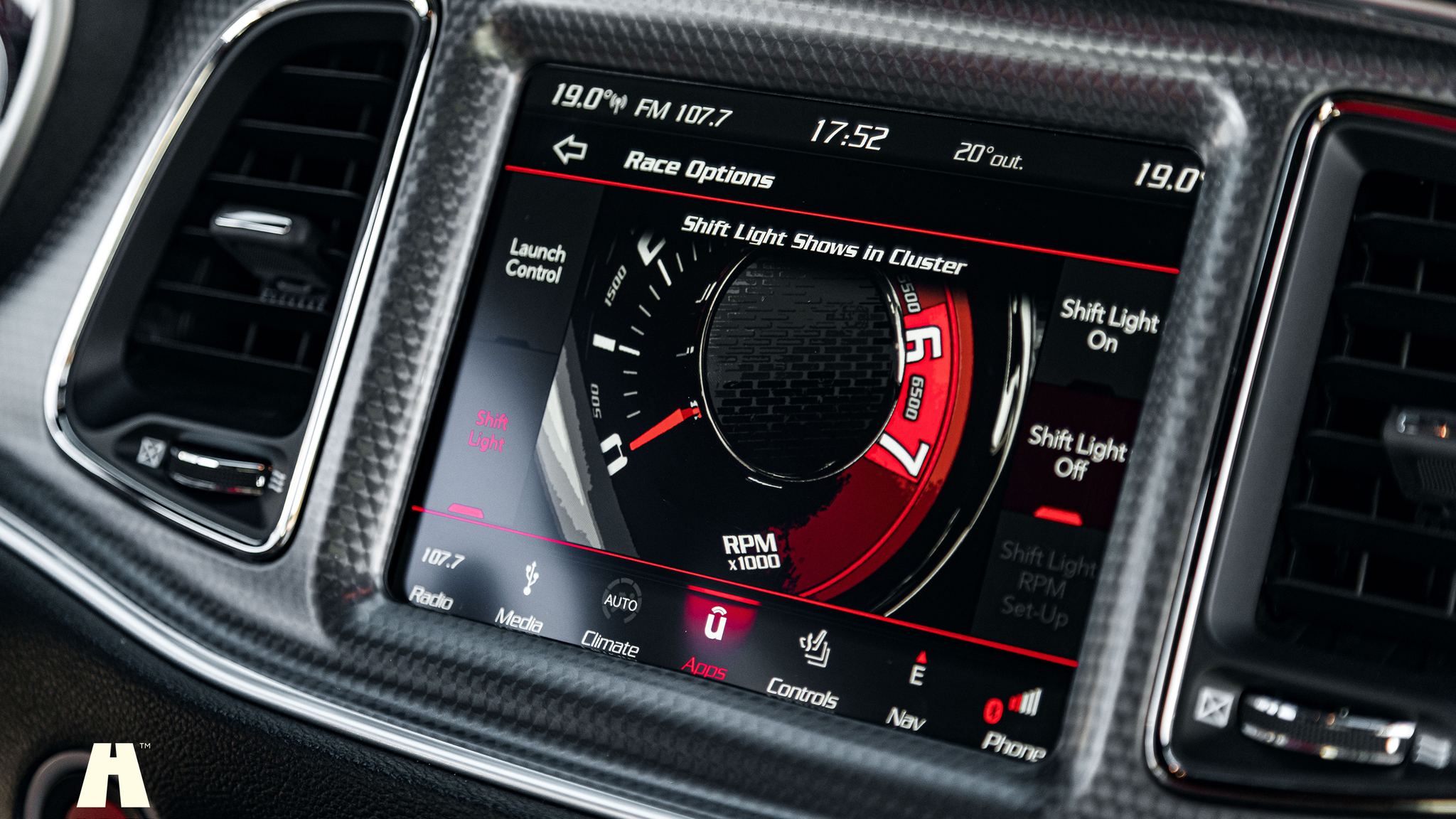 Interior image of 2018 Dodge Challenger Hellcat