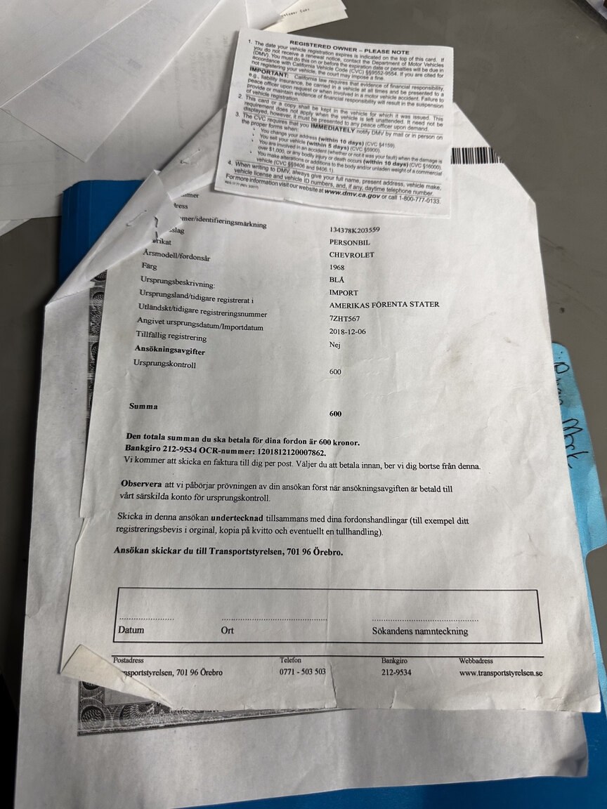 Documentation for 1968 Chevrolet Chevelle PRO Street (67)