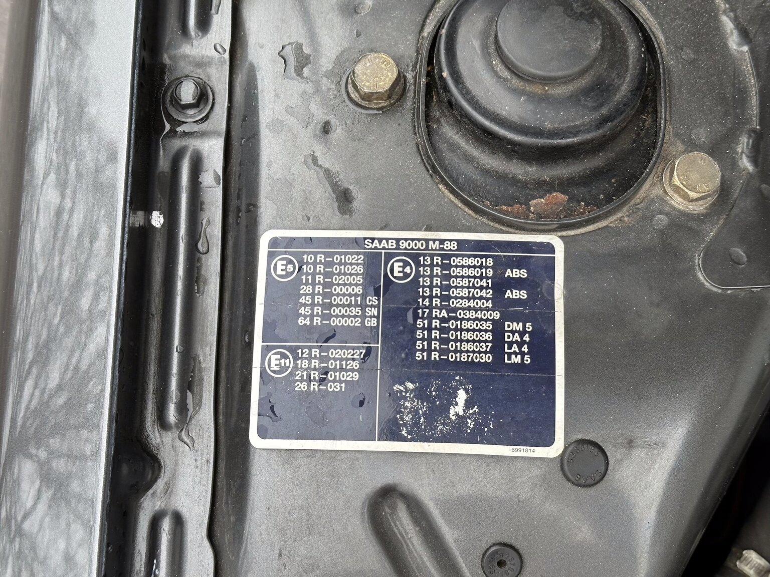 Image of 1988 SAAB 9000i mechanics
