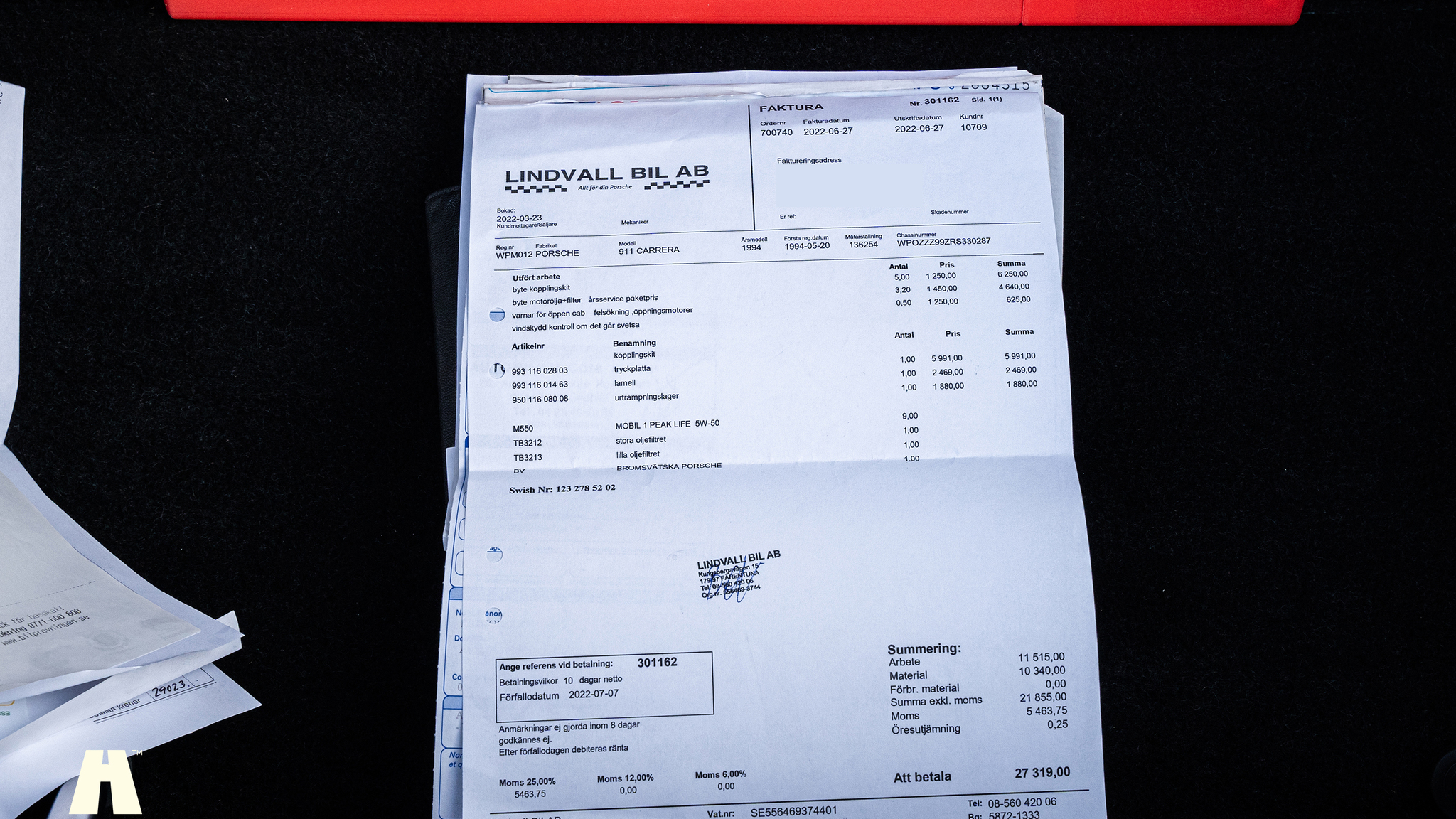 Dokumentation, 1994 Porsche 993 Cabriolet (24)