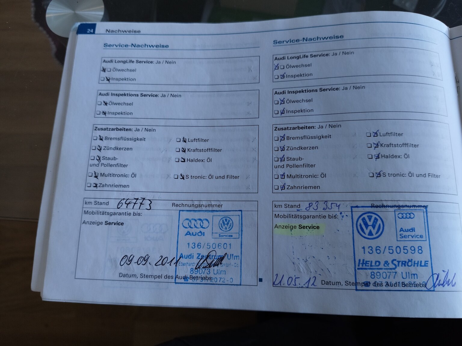 Documentation for 2009 Audi TTS Roadster