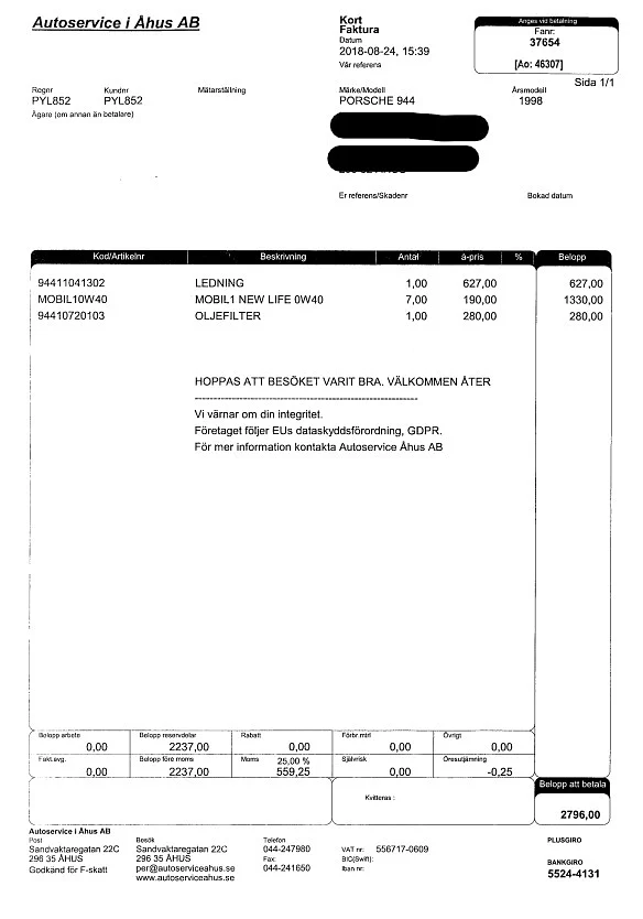 Dokumentation, 1987 Porsche 944 Targa (14)