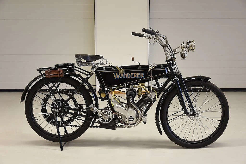 Bild von 1913 Wanderer 3PS V-Twin välrenoverad mc svensksåld från Falun (26)