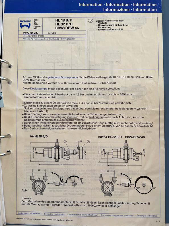 Documentation for 1986 Mercedes 280 GE (64)