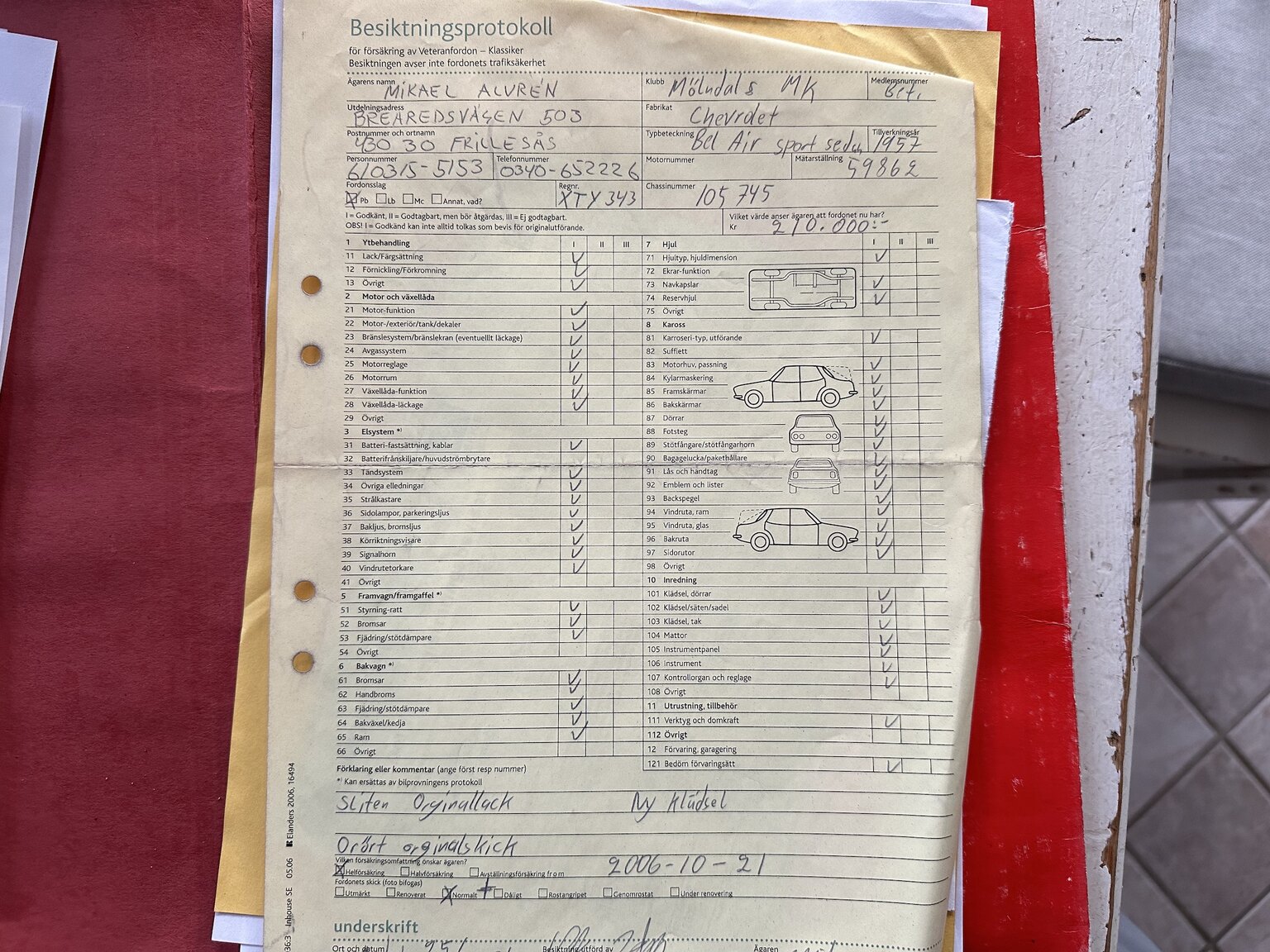 Documentation for 1957 Chevrolet Bel Air (8)
