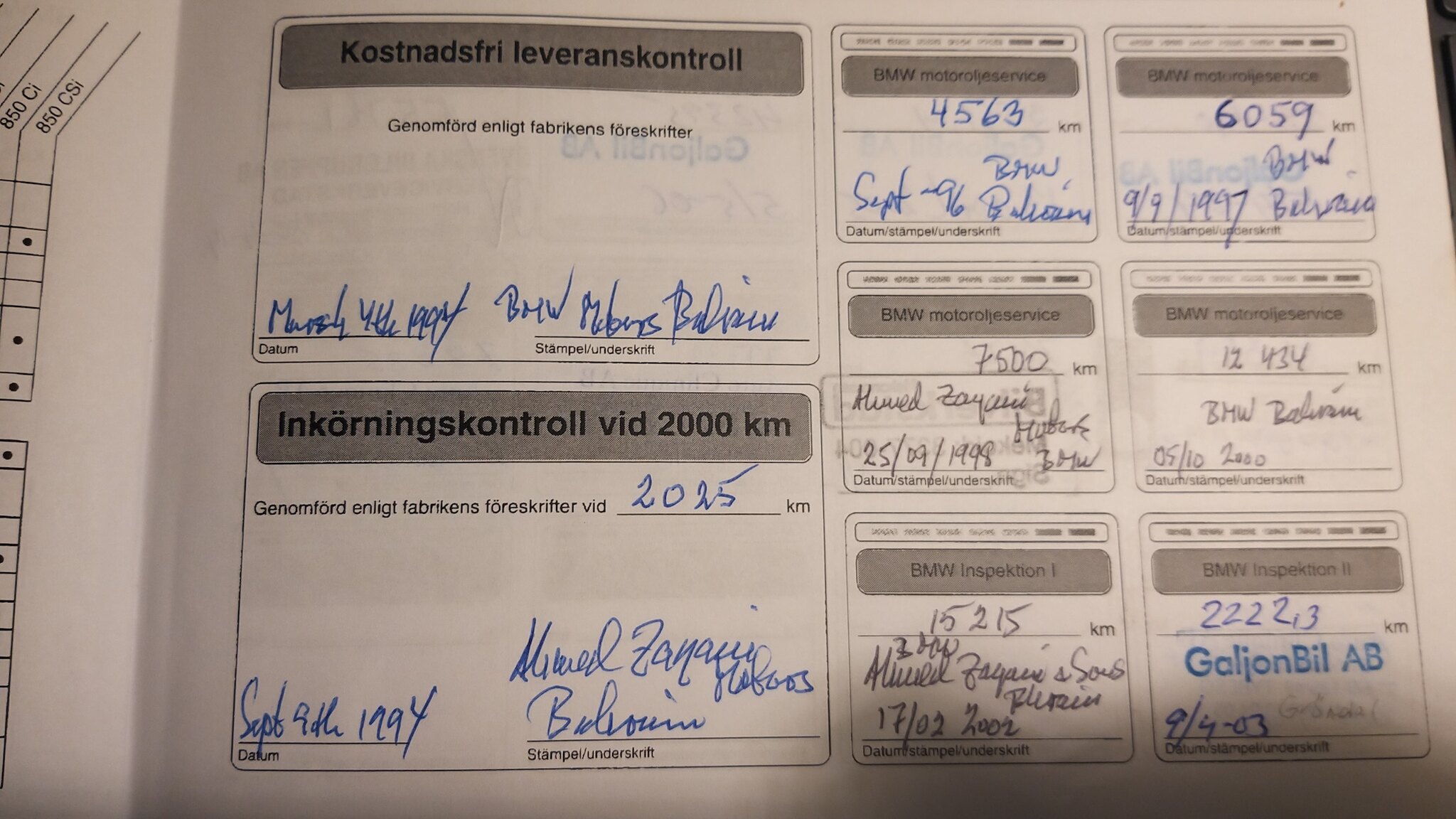 Dokumentation för 1994 BMW 325iA Convertible