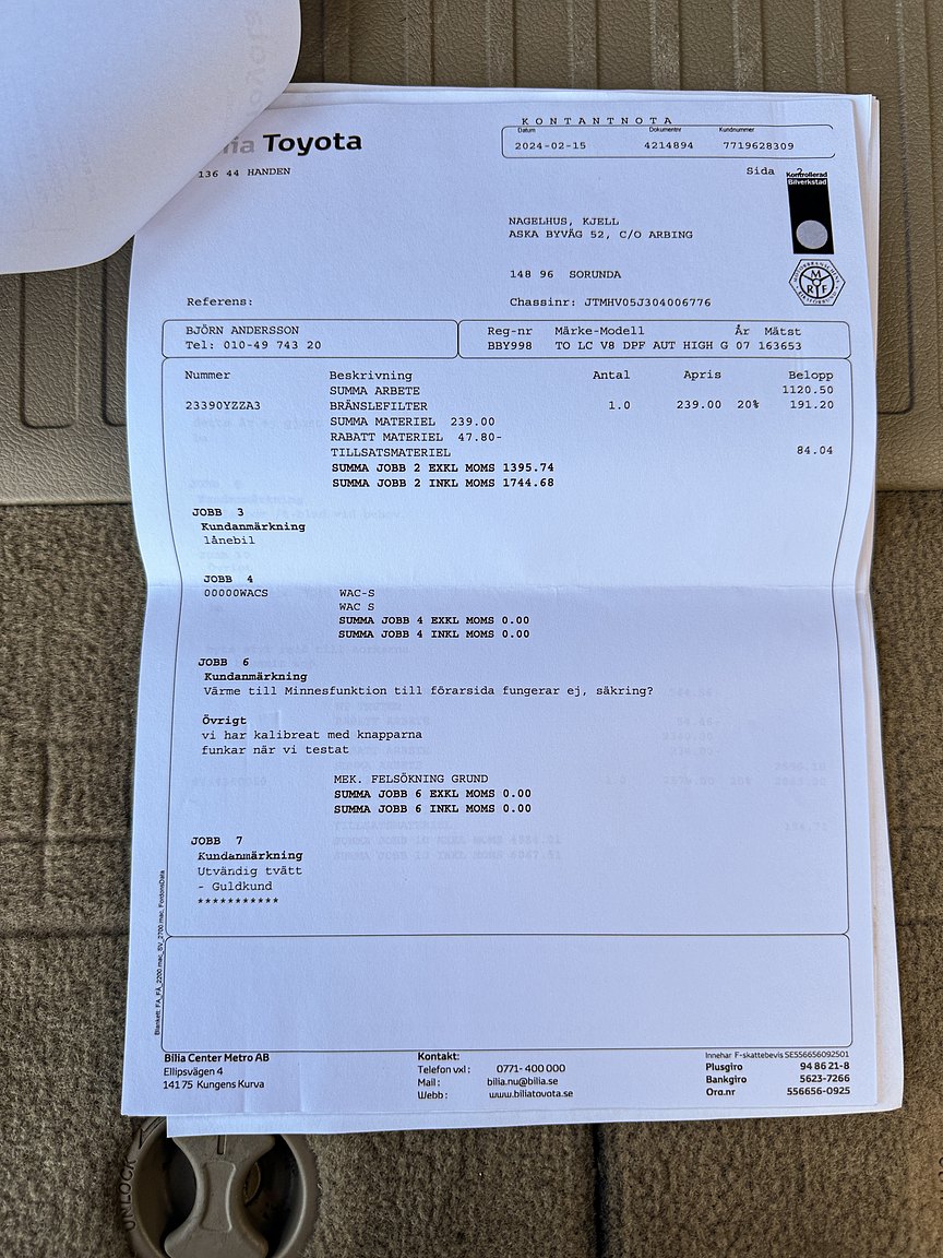 Documentation for 2008 Toyota Land Cruiser 4.5 4WD V8