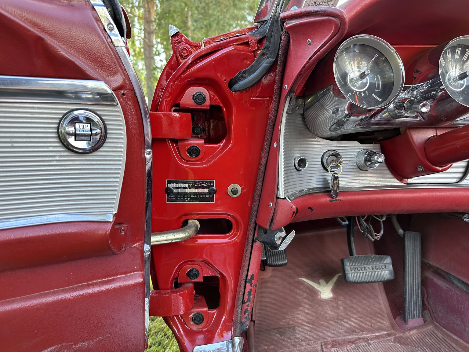 Interiörbild 1961 Ford Thunderbird Convertible