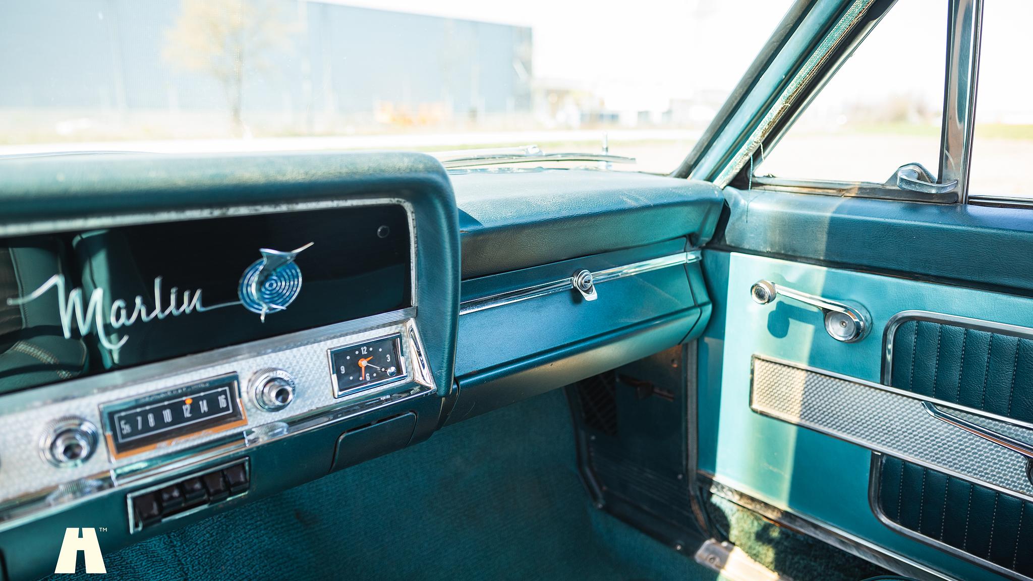 Interiörbild 1965 AMC Rambler Marlin 327 CUI 5.4 V8