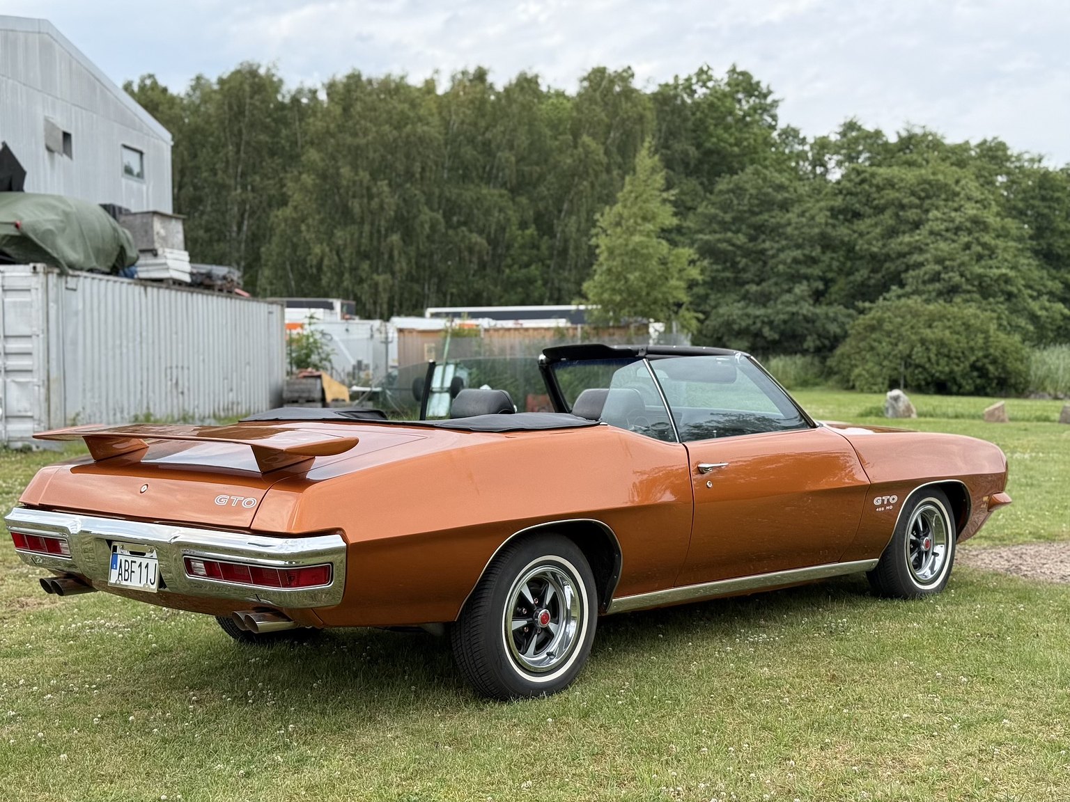 Exteriörbild på 1971 Pontiac GTO 455 HO Convertible 
