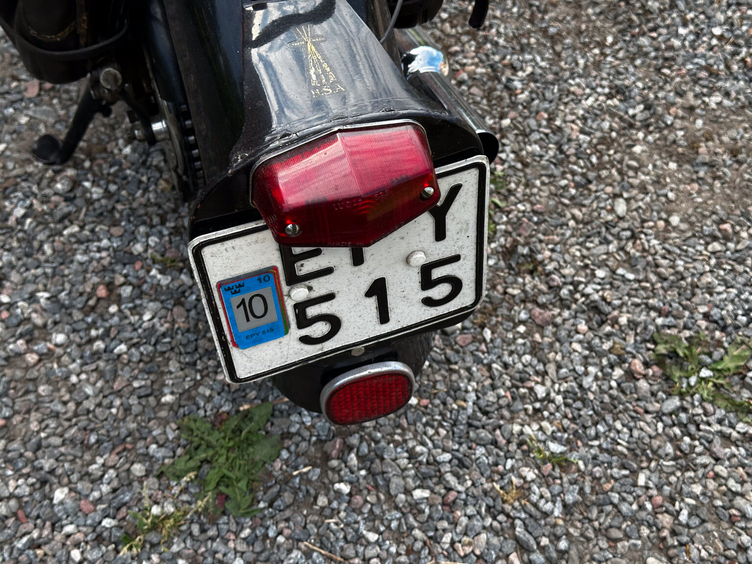 Exterior image of 1943 BSA 500