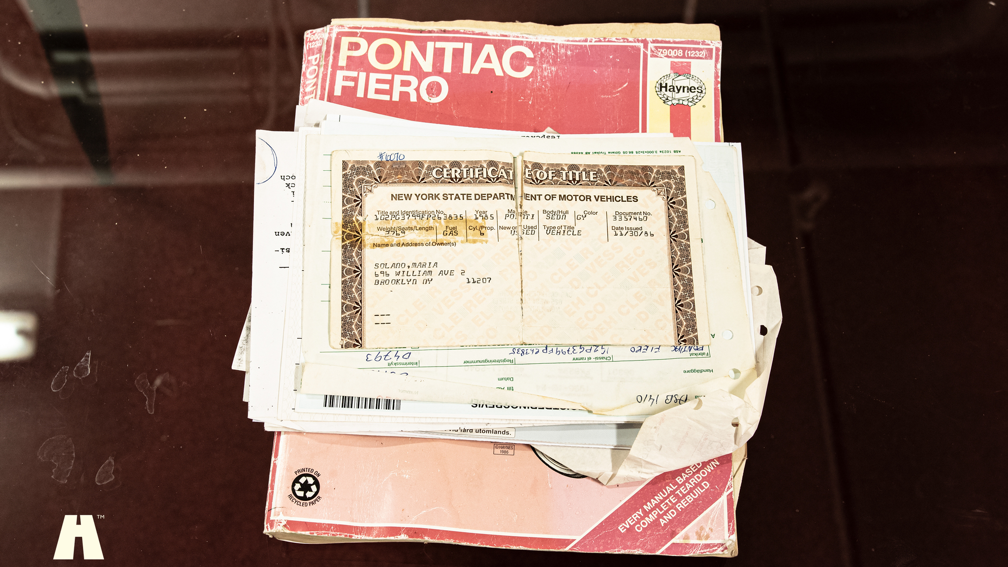 Dokumentation, 1985 Pontiac Fiero GT (11)