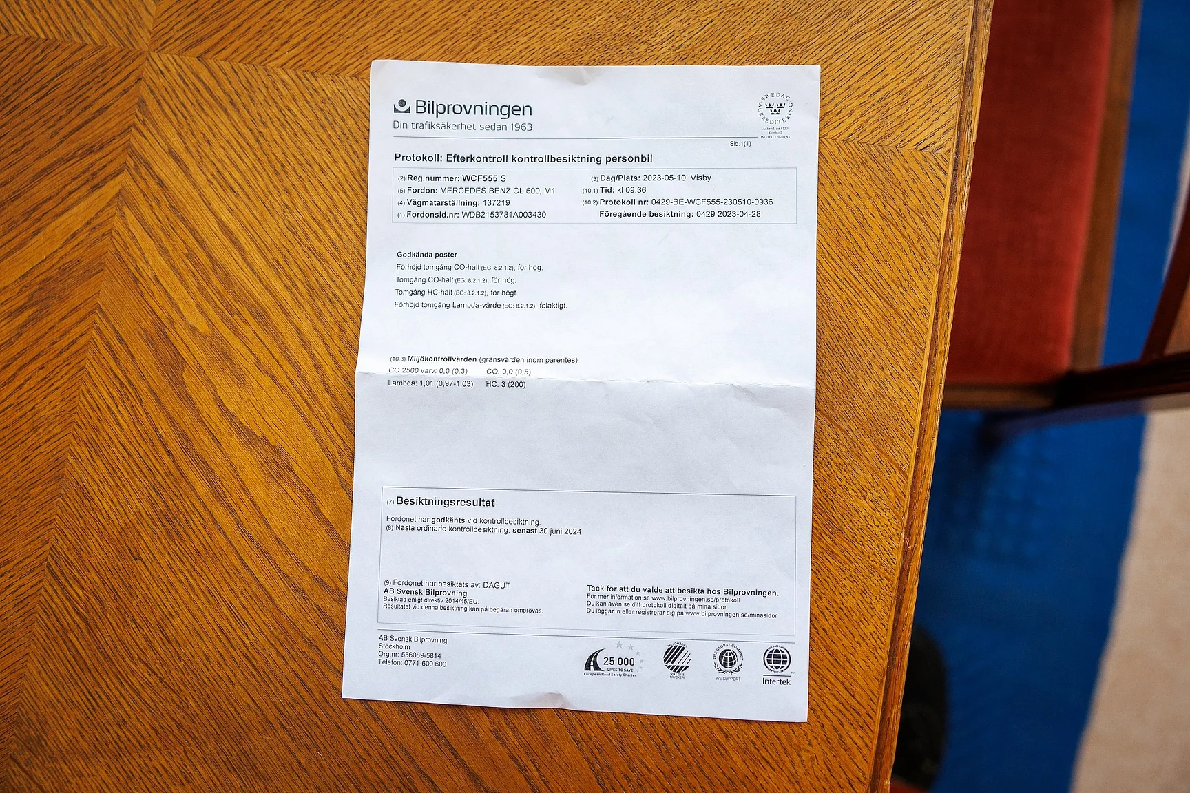 Dokumentation för 2000 Mercedes-Benz CL 600 (16)