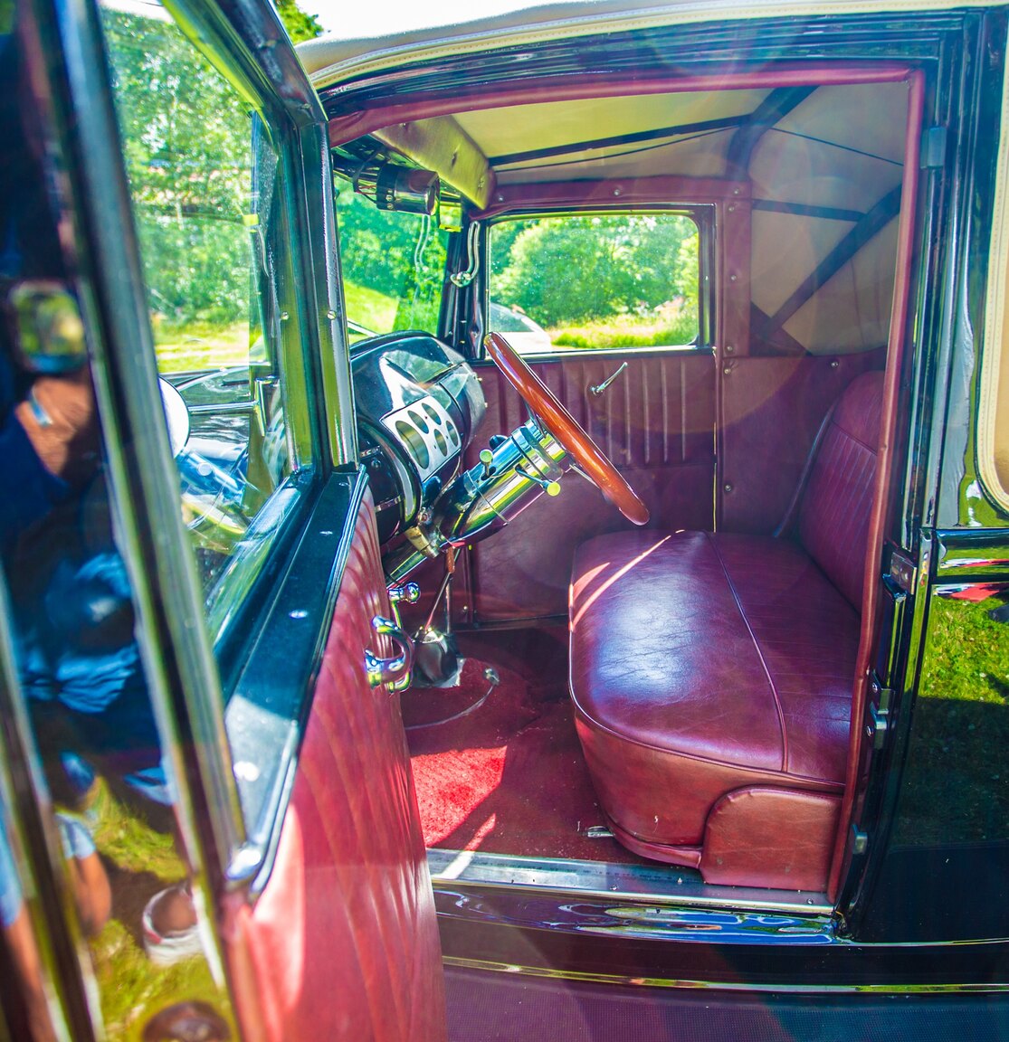 Interiörbild 1932 Ford 32 deuce sport coupé (Hot Rod)